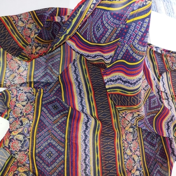 Sara Michelle Layered Look Blouse L - Picture 5 of 7